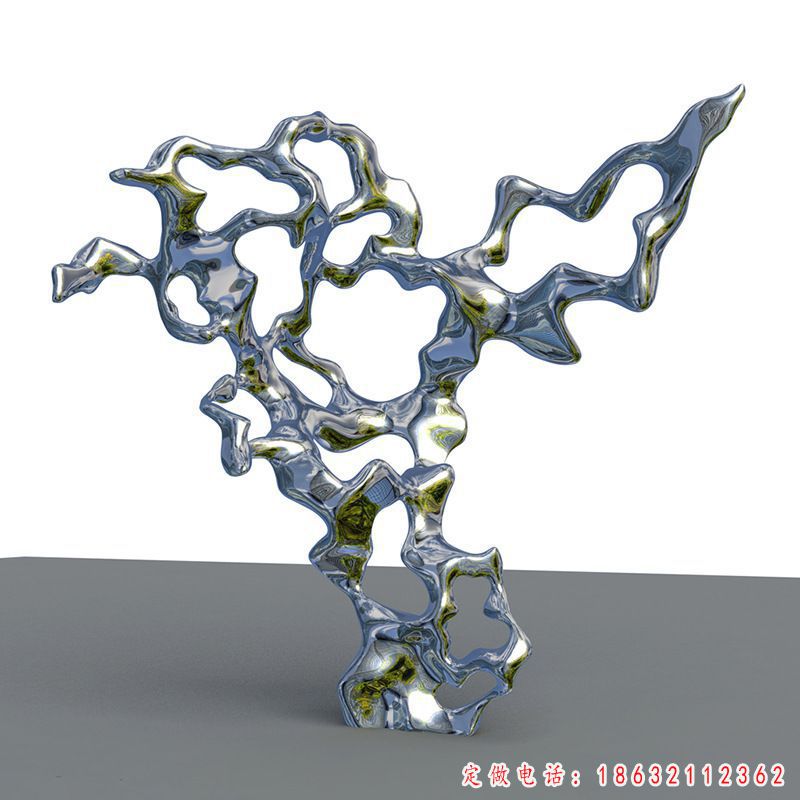 不锈钢太湖石雕塑 (1)